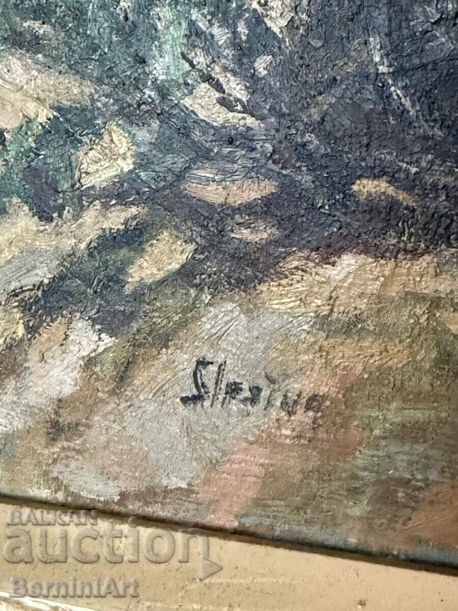 Pictură veche "Moara de vânt" cu preț € 100.00 | 195.58 BGN