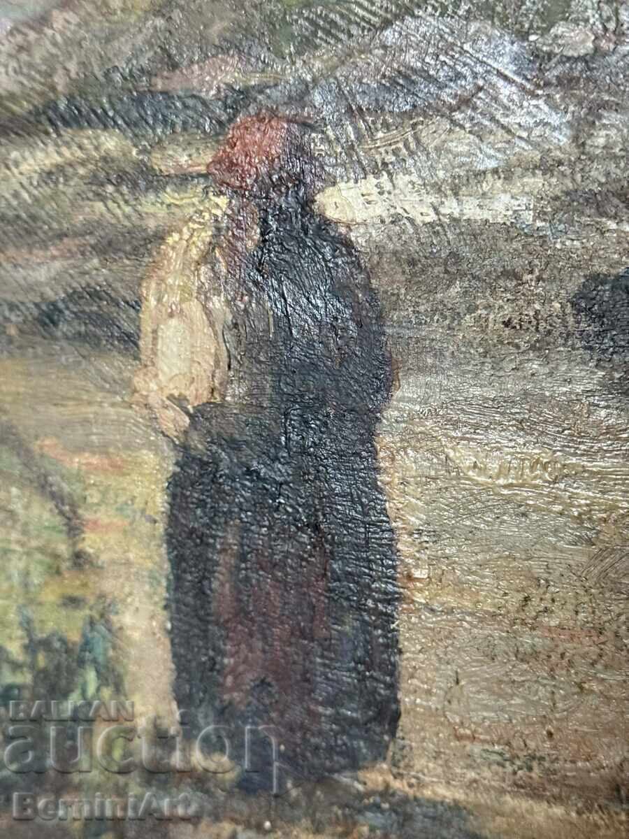 Δημοπρασία Παλιά ζωγραφιά "Ο ανεμόμυλος"