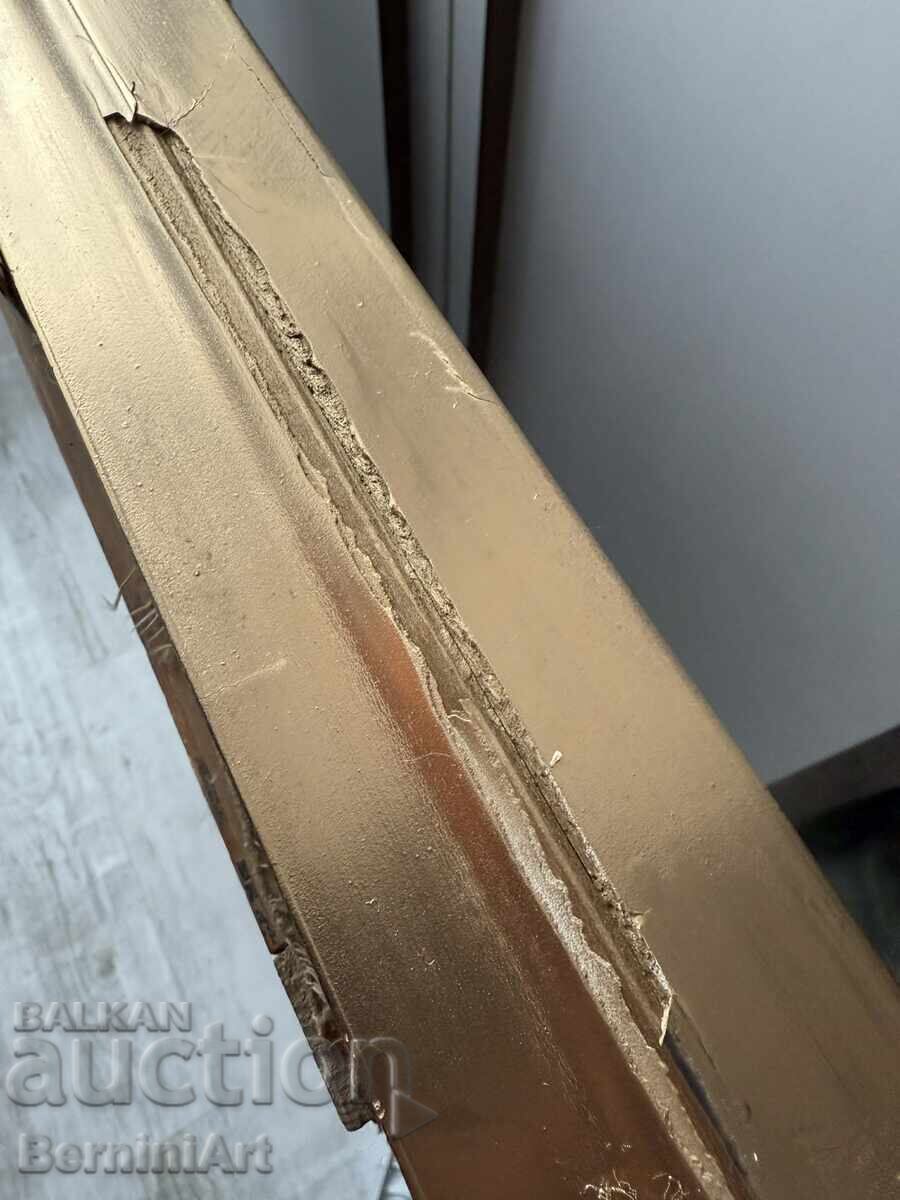 Pictură veche "Moara de vânt" - 7