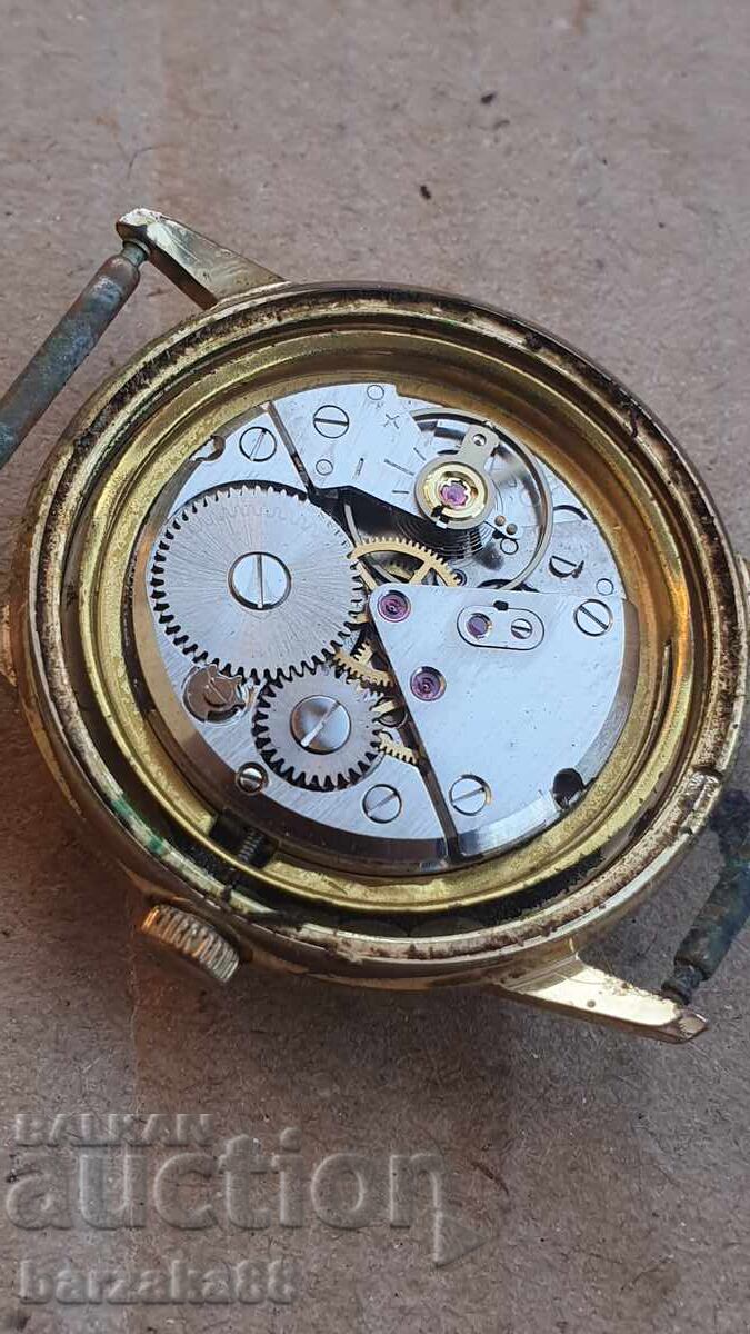 Ανδρικό επιχρυσωμένο ρολόι Osco 17 κοσμήματα - 6