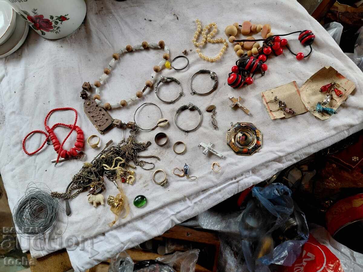 bijuterii vechi, întregi și piese, lot douăzeci