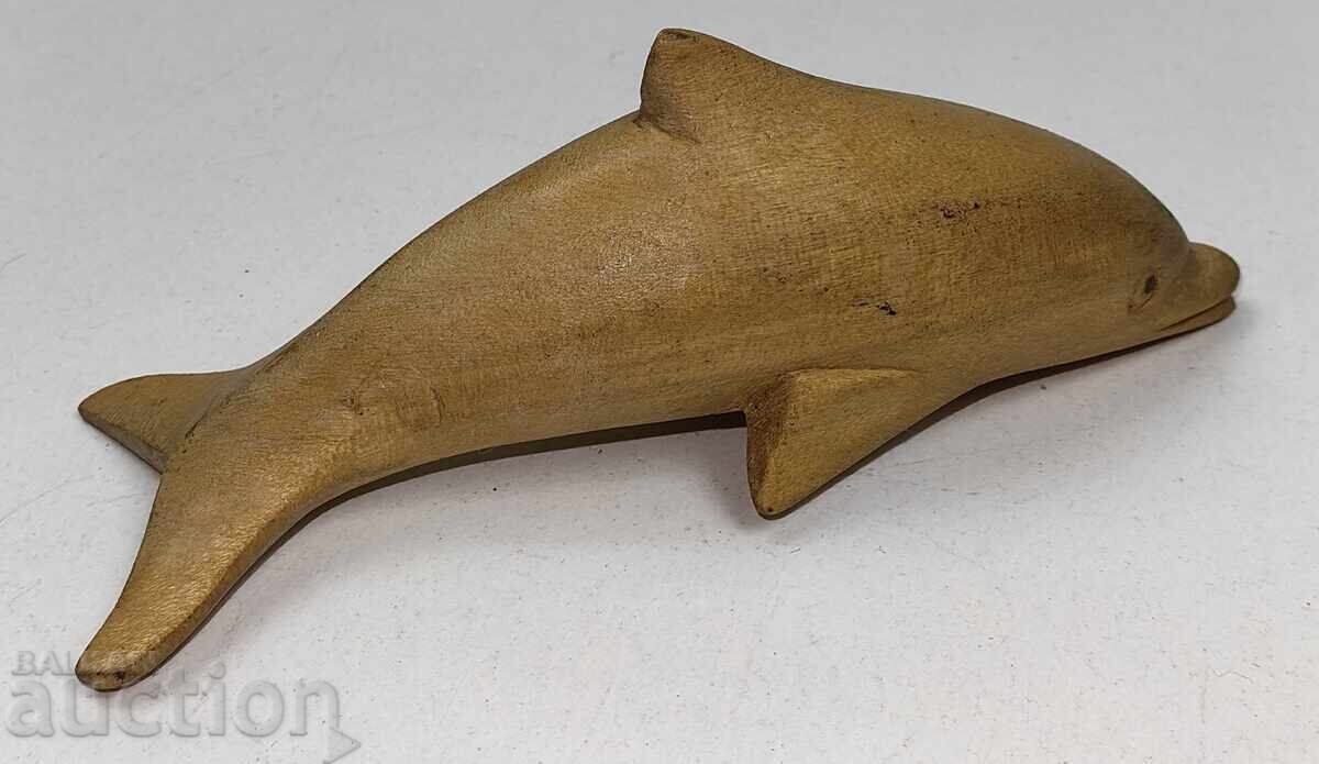 MICĂ FIGURINĂ DIN LEMN, FIGURĂ, STATUETĂ, DELFIN cu preț € 6.00 | 11.74 BGN