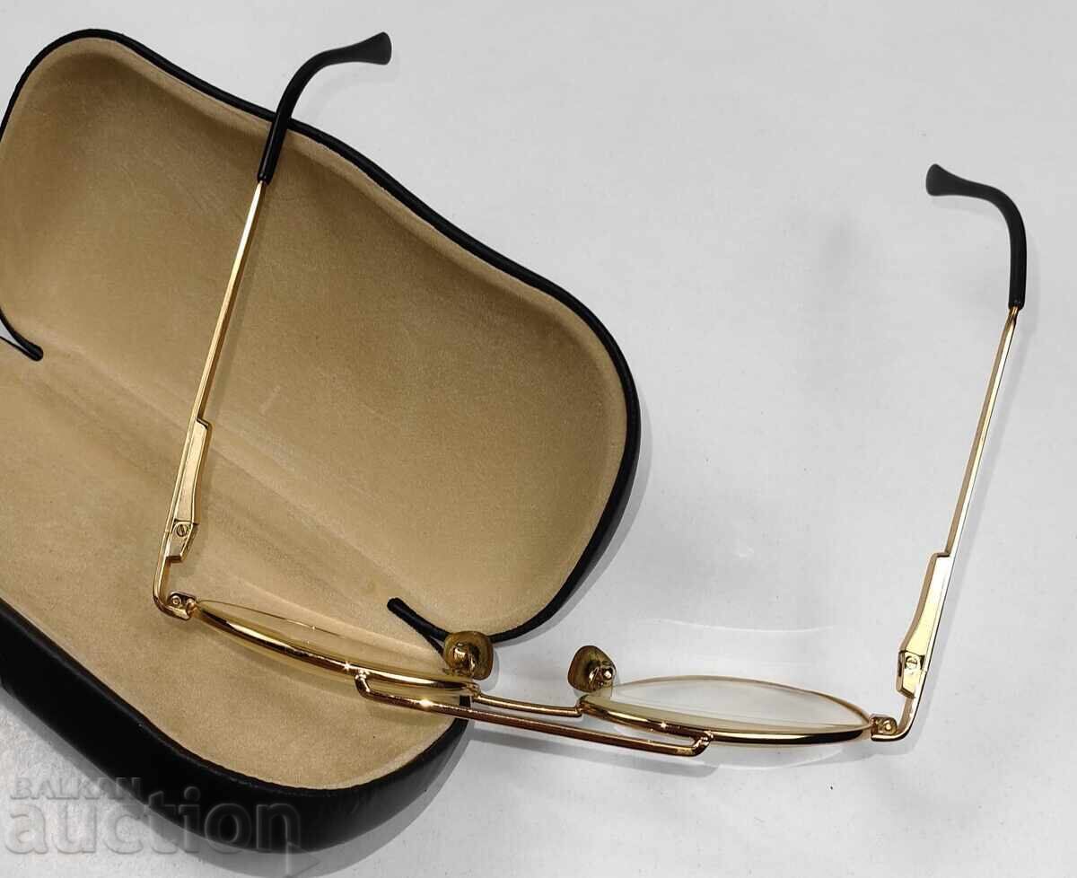 Ochelari vechi dioptrici placati cu aur - 7