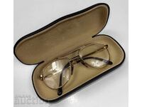 Ochelari vechi dioptrici placati cu aur