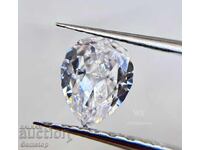 BZC! 4.00 ct safir difuzie pară de la 1st!