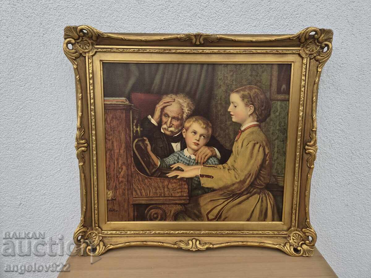 Reproduction of a famous painting in a beautiful wooden frame!!! with price € 1.61 | 3.15 BGN