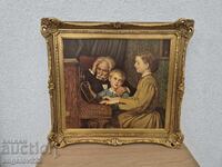 Reproduction of a famous painting in a beautiful wooden frame!!!