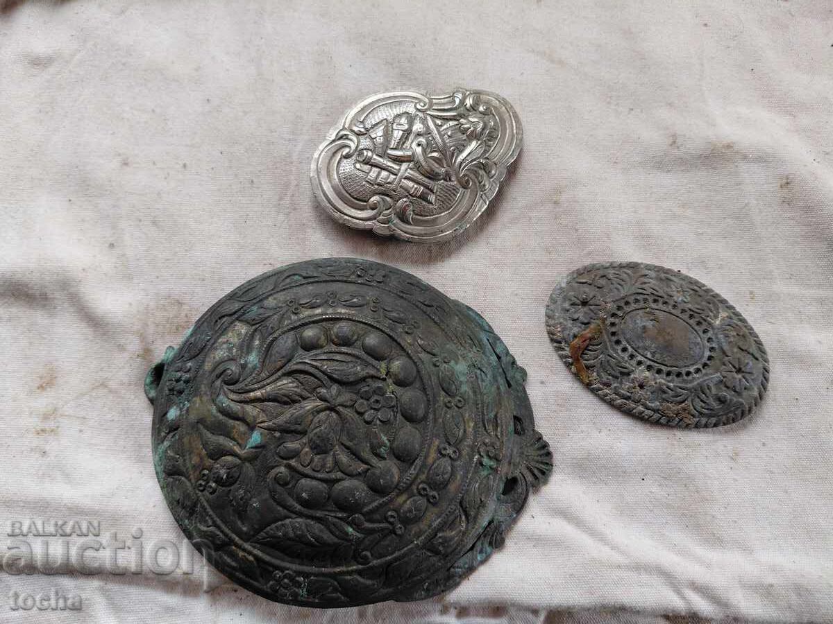 Antique jewelry, costume adornments, buckles