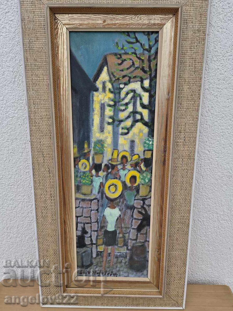 Παράδοση Πρωτότυπη ελαιογραφία στο φέιζερ!!!