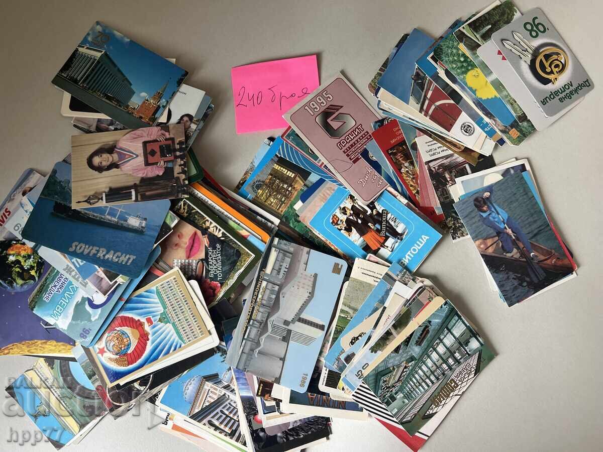 240 Τεμάχια παλιά ημερολόγια μη επαναλαμβανόμενα