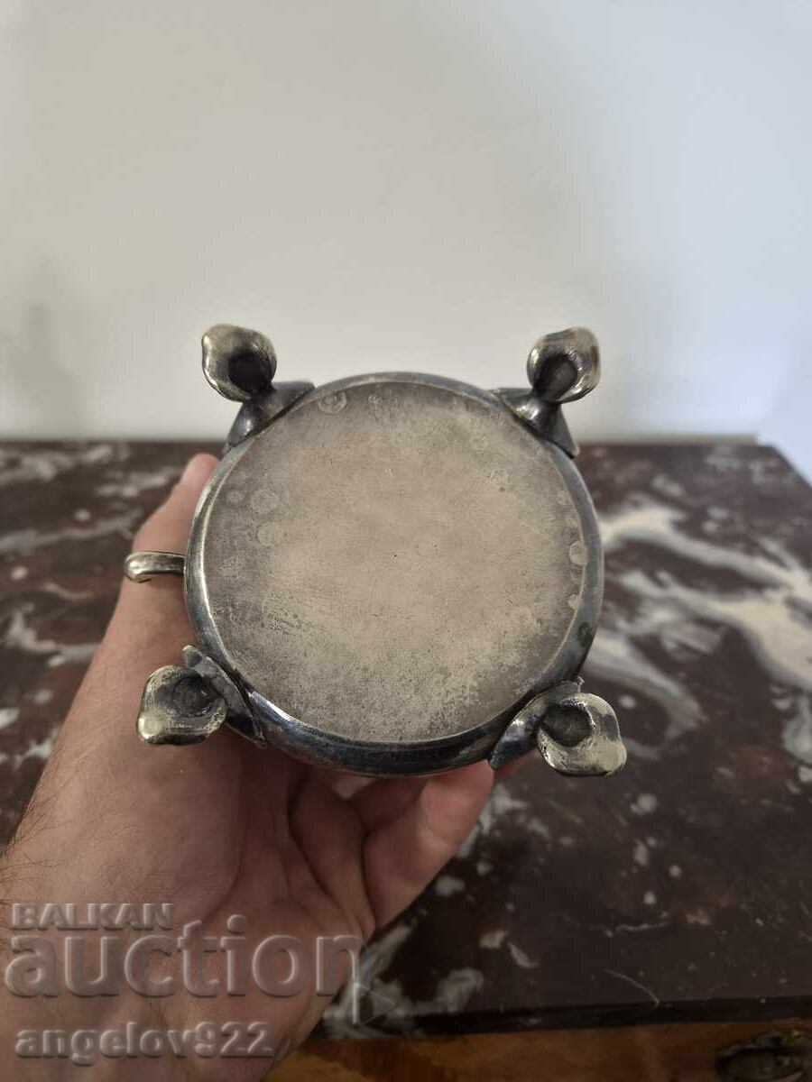 Посребрен метален чайник!!! - 6