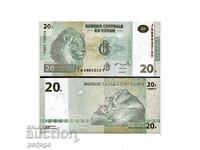 Banknote Congo 20 Francs 2003 Unc