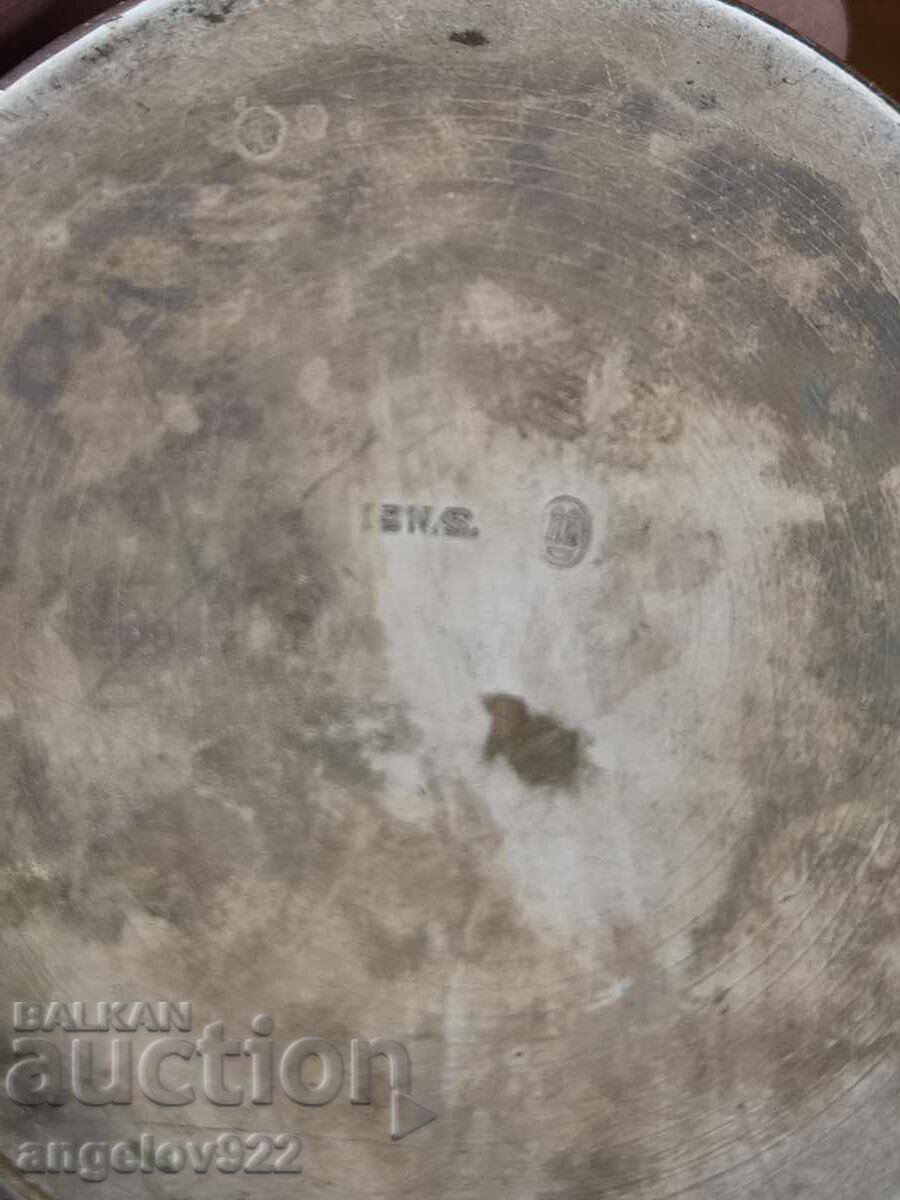 Silver-plated metal vase!!! - 7