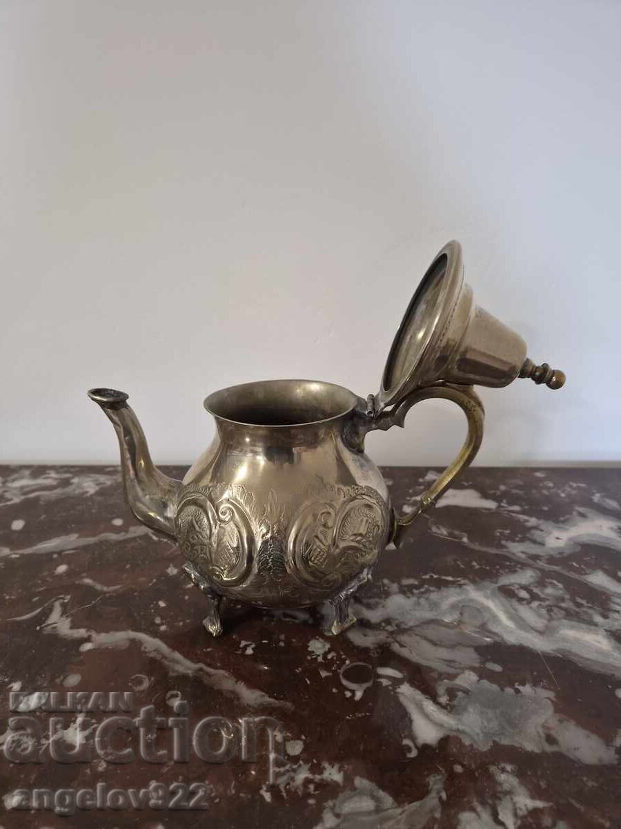 Silver Plated Metal Teapot!!! with price € 0.12 | 0.23 BGN