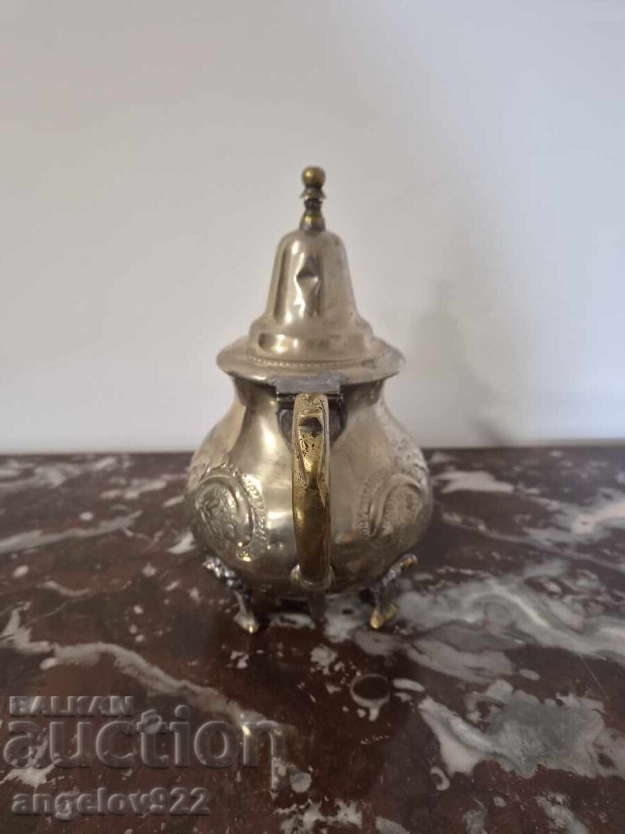 Silver Plated Metal Teapot!!! - 5