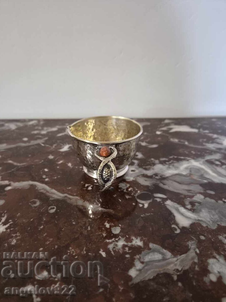 Lăptieră metalică argintată!!! - 5