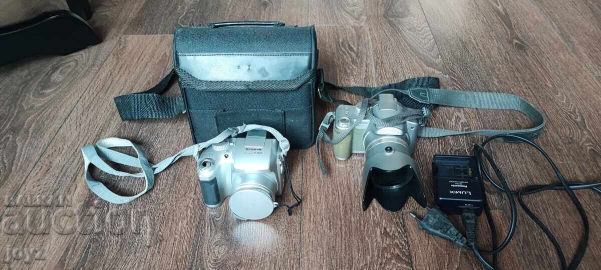 Аукцион 2бр ДИГИТАЛНИ ФОТОАПАРАТИ  PANASONIC+FUJIILM+ЧАНТА
