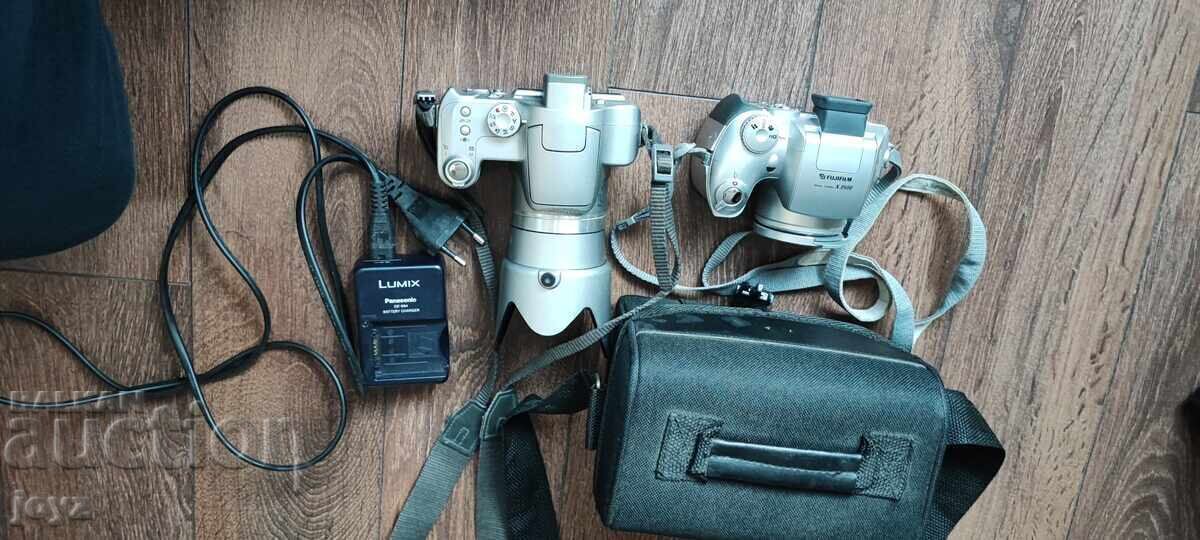 Доставка на 2бр ДИГИТАЛНИ ФОТОАПАРАТИ  PANASONIC+FUJIILM+ЧАНТА