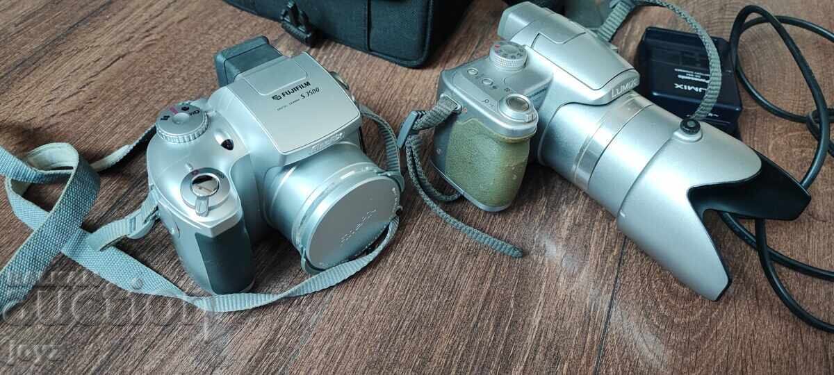2бр ДИГИТАЛНИ ФОТОАПАРАТИ  PANASONIC+FUJIILM+ЧАНТА