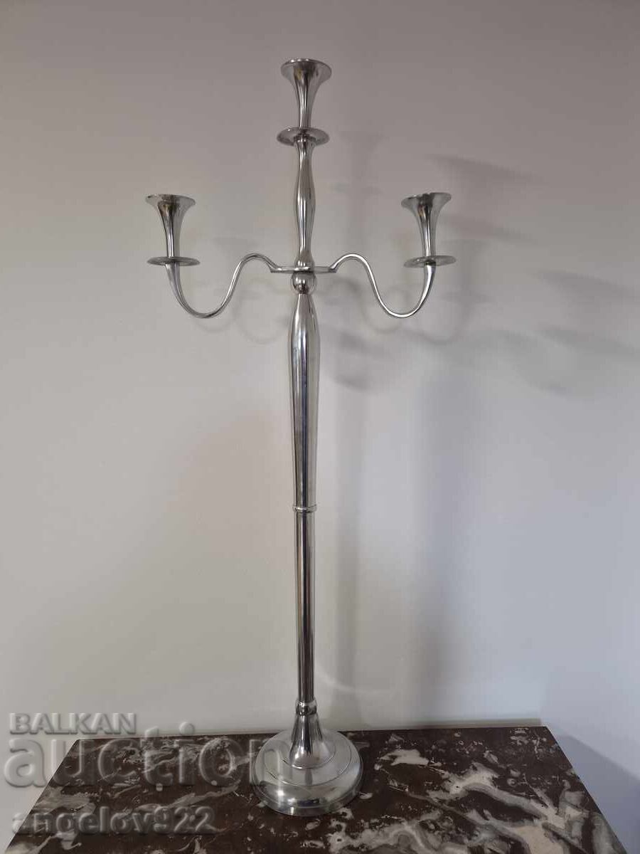 Large massive metal candlestick!!! with price € 1.11 | 2.17 BGN