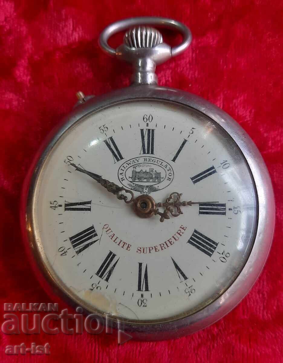 Старинен джобен часовник Roskopf - 6