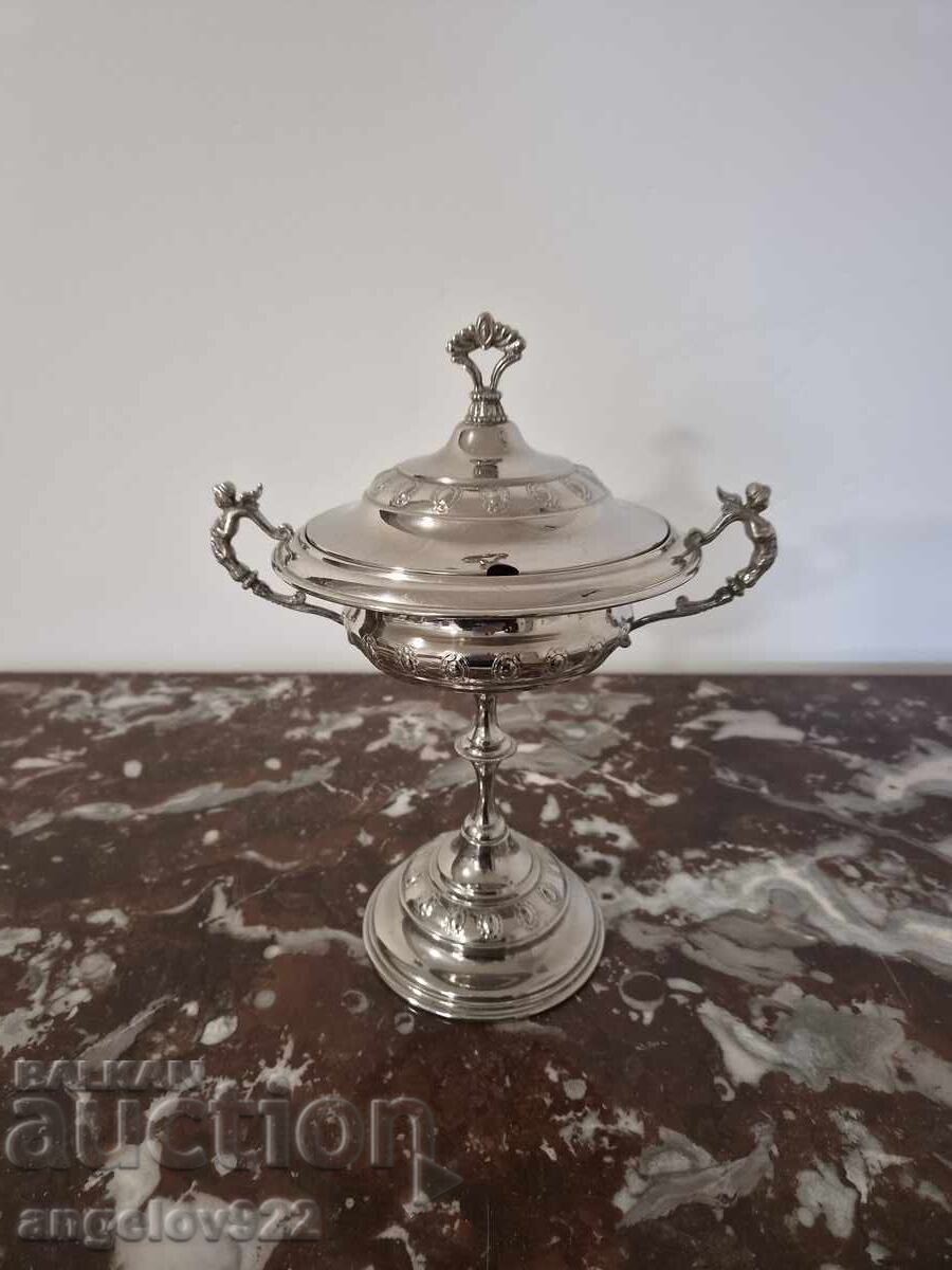 Ασημένια μεταλλική παγοθήκη!!!