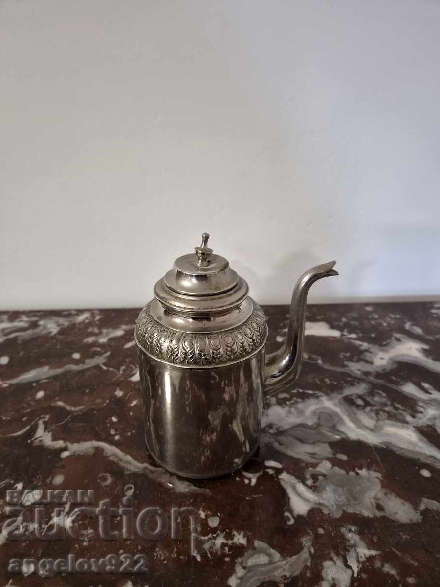 Посребрен метален чайник!!! с цена € 0.01 | 0.02 лв.