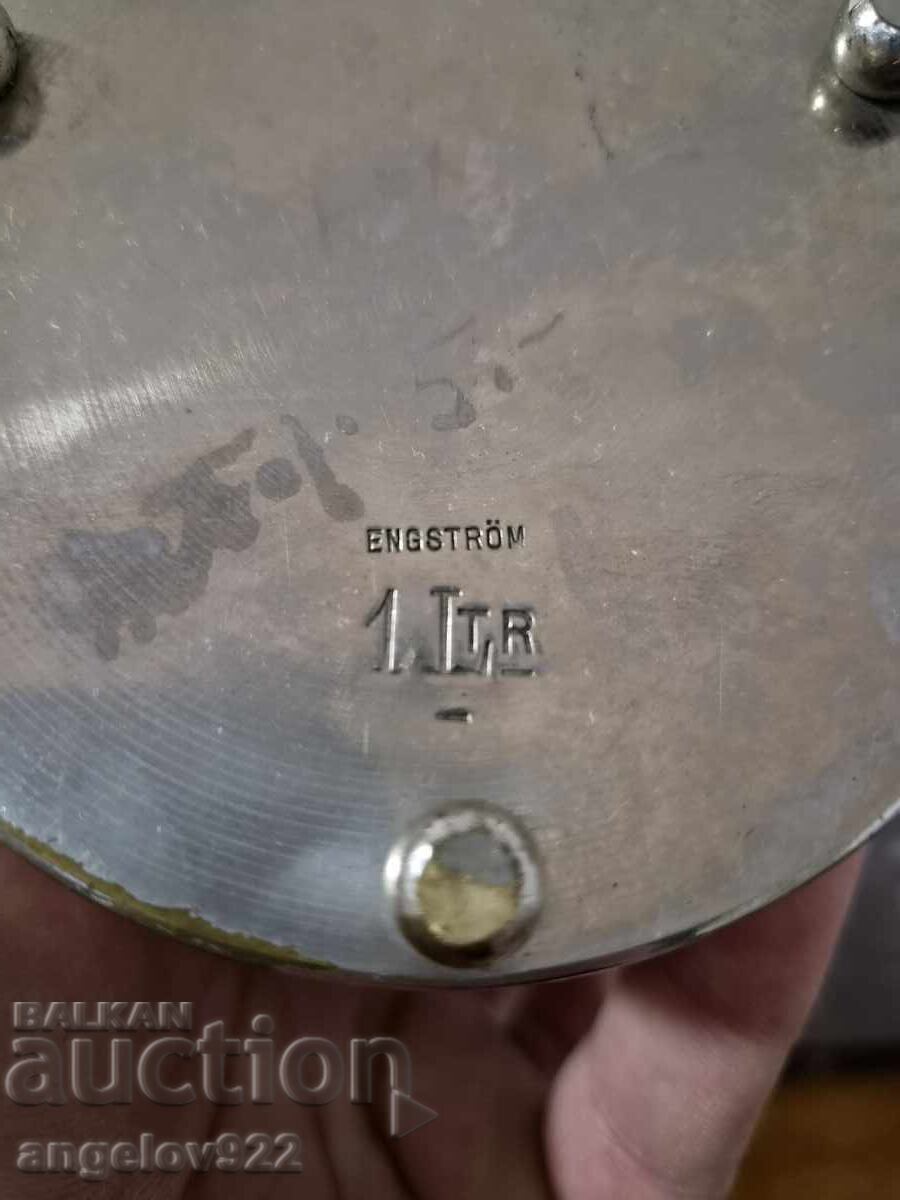 Посребрен метален чайник!!! - 7