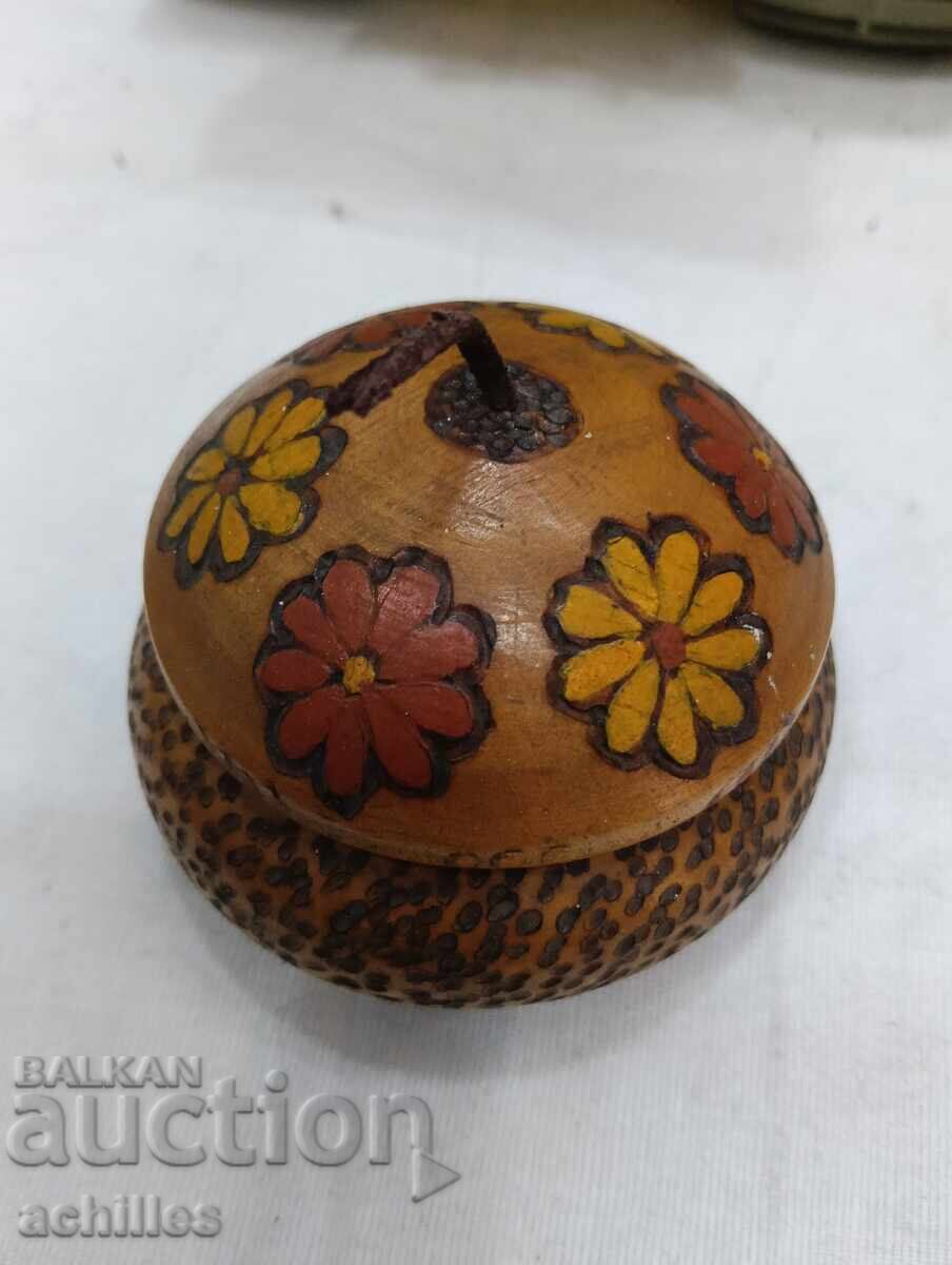 Pyrography wooden box