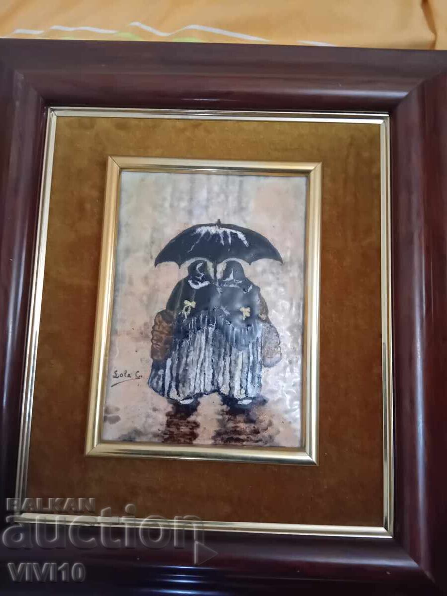 Αντίκα πίνακας, σμάλτο, Ισπανία