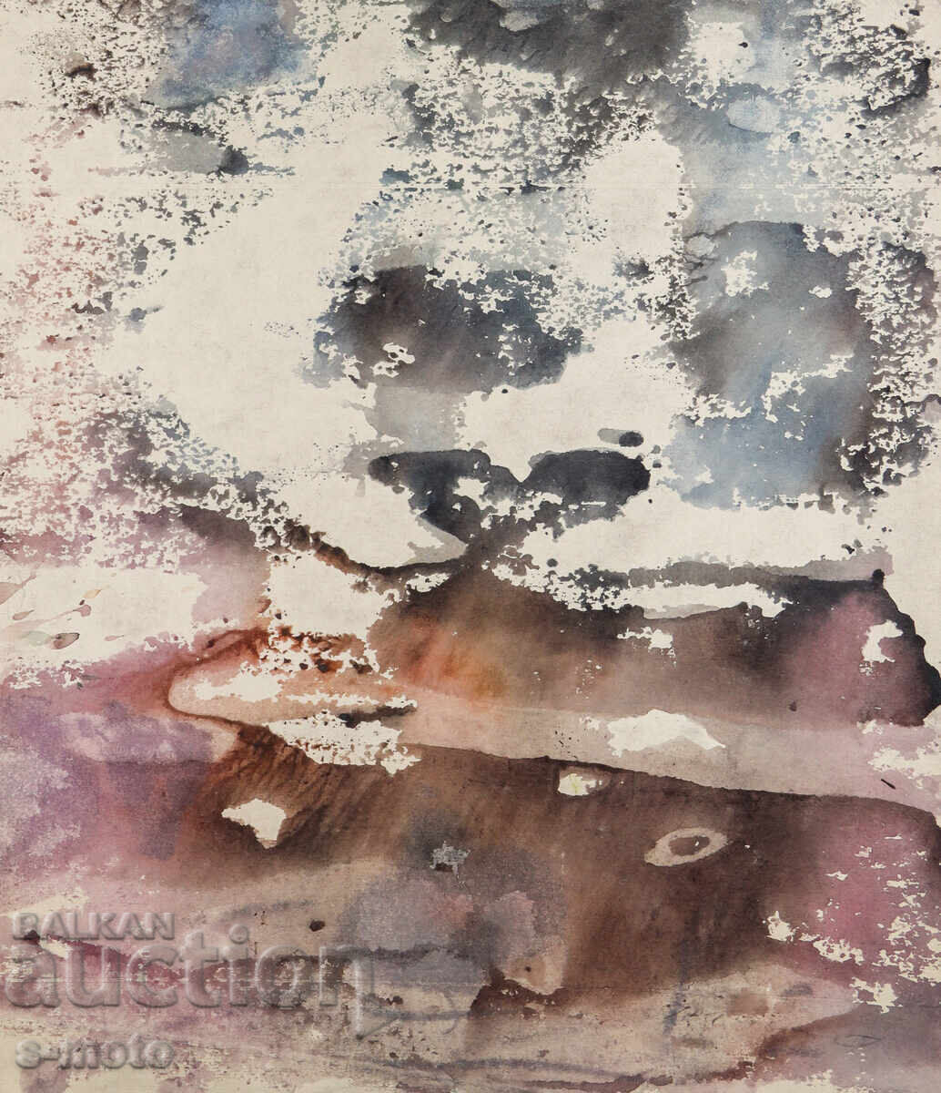 Tablou acuarelă peisaj abstract Tablou acuarelă peisaj abstract