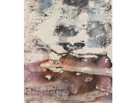 Tablou acuarelă peisaj abstract