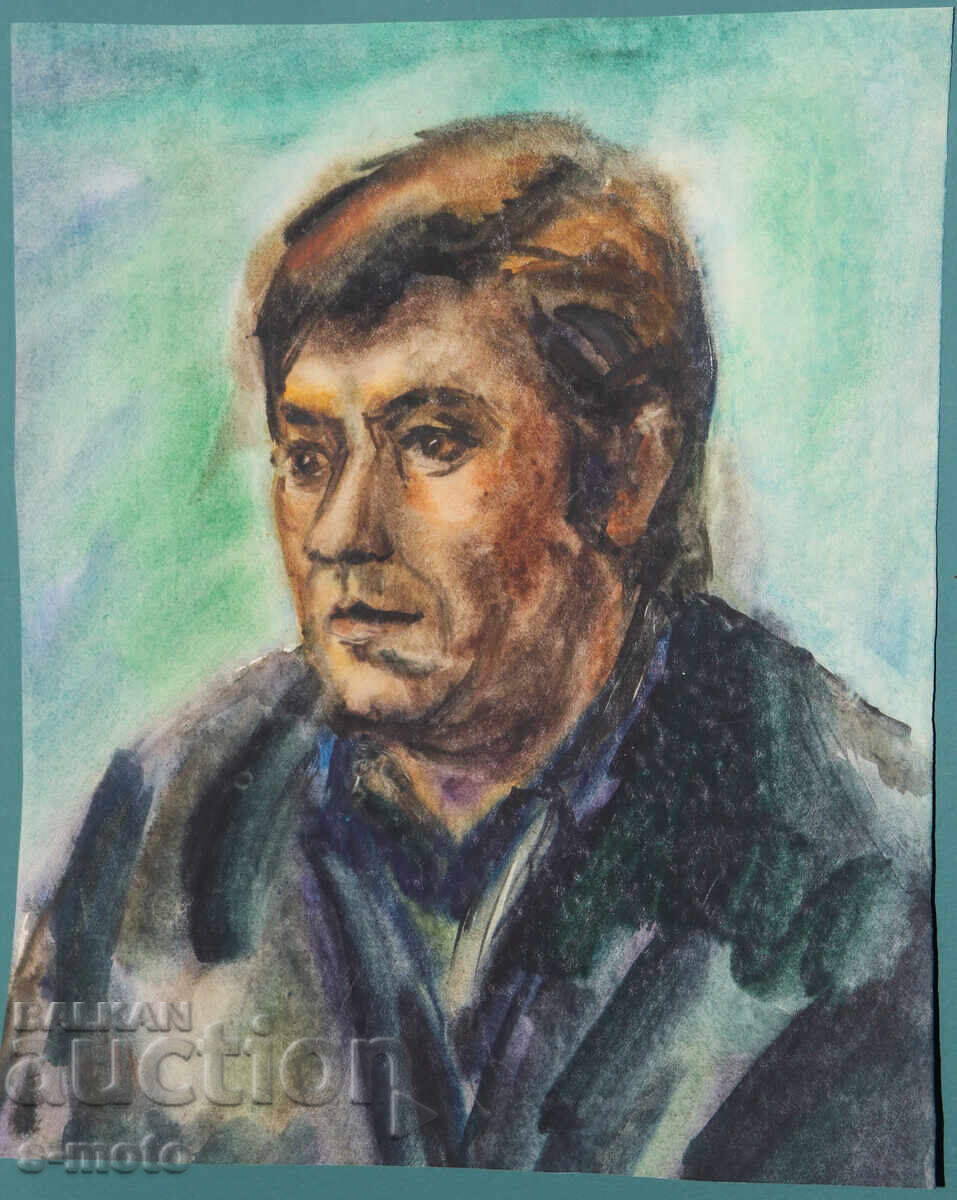 Ακουαρέλα ανδρικό πορτρέτο με τιμή € 100.00 | 195.58 BGN