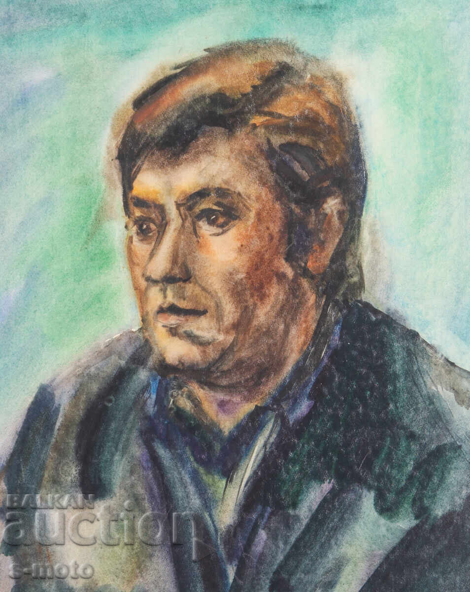 Ακουαρέλα ανδρικό πορτρέτο