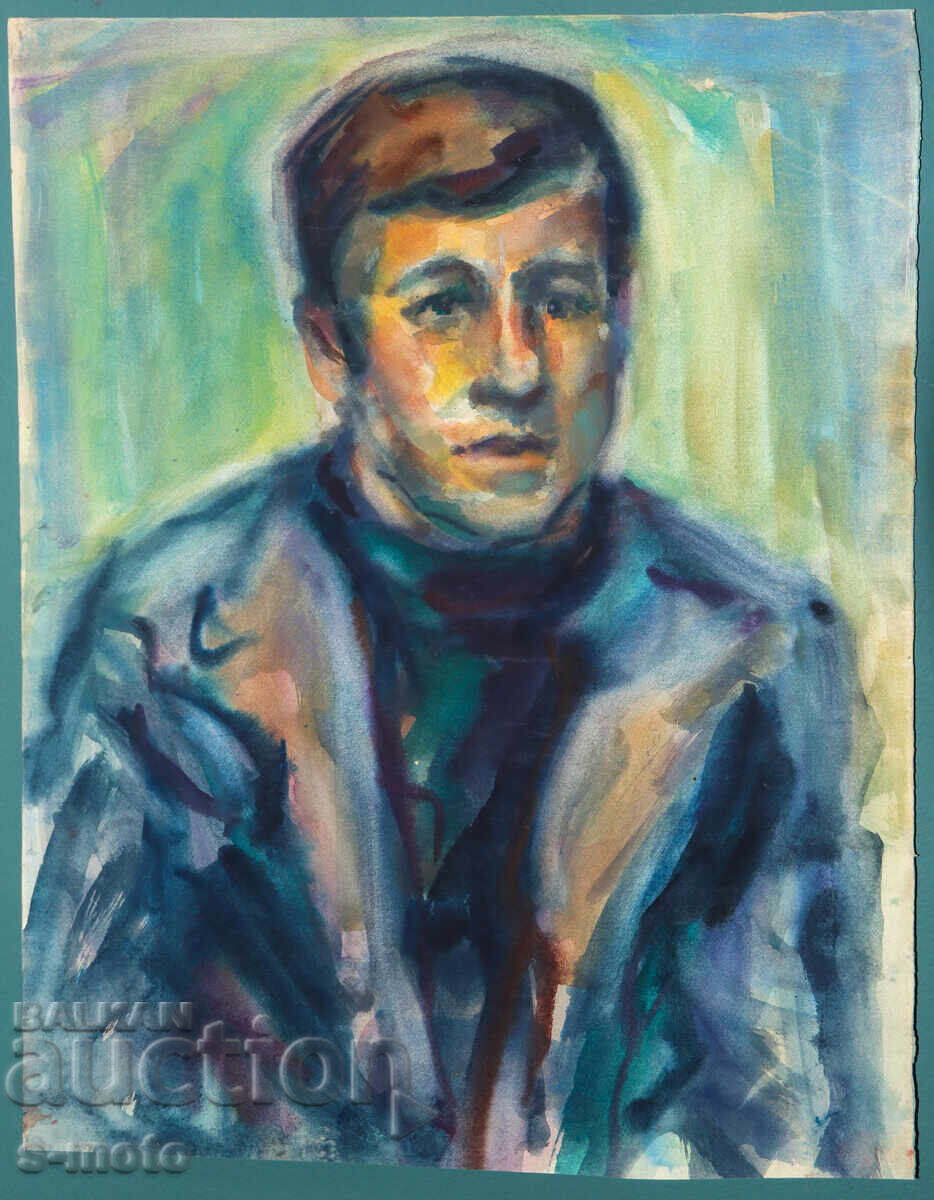 Ακουαρέλα ανδρικό πορτρέτο με τιμή € 100.00 | 195.58 BGN