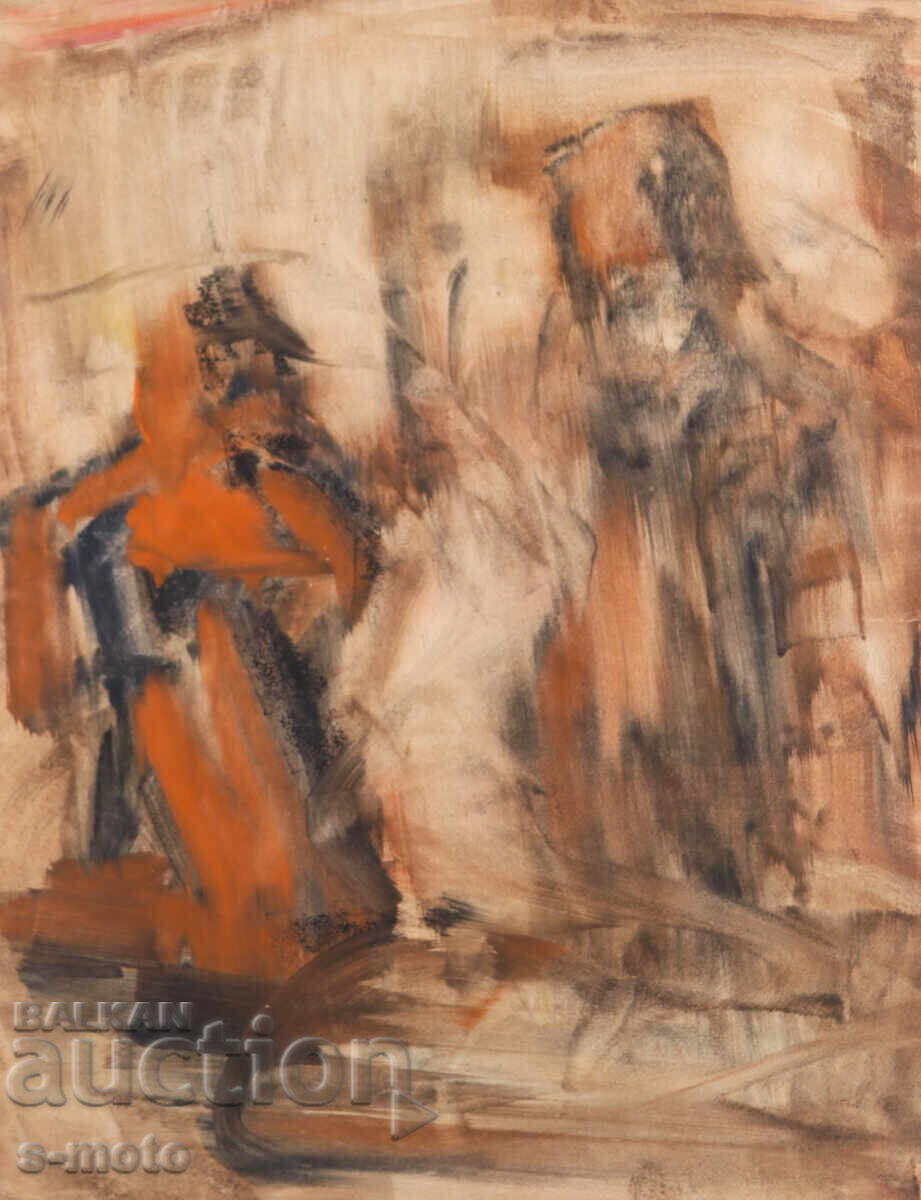 Ζωγραφιά ακουαρέλας, φιγούρα, σύνθεση