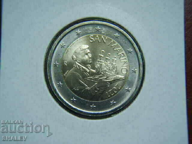 Аукцион 2 Euro 2021 San Marino (2 евро Сан Марино) - Unc