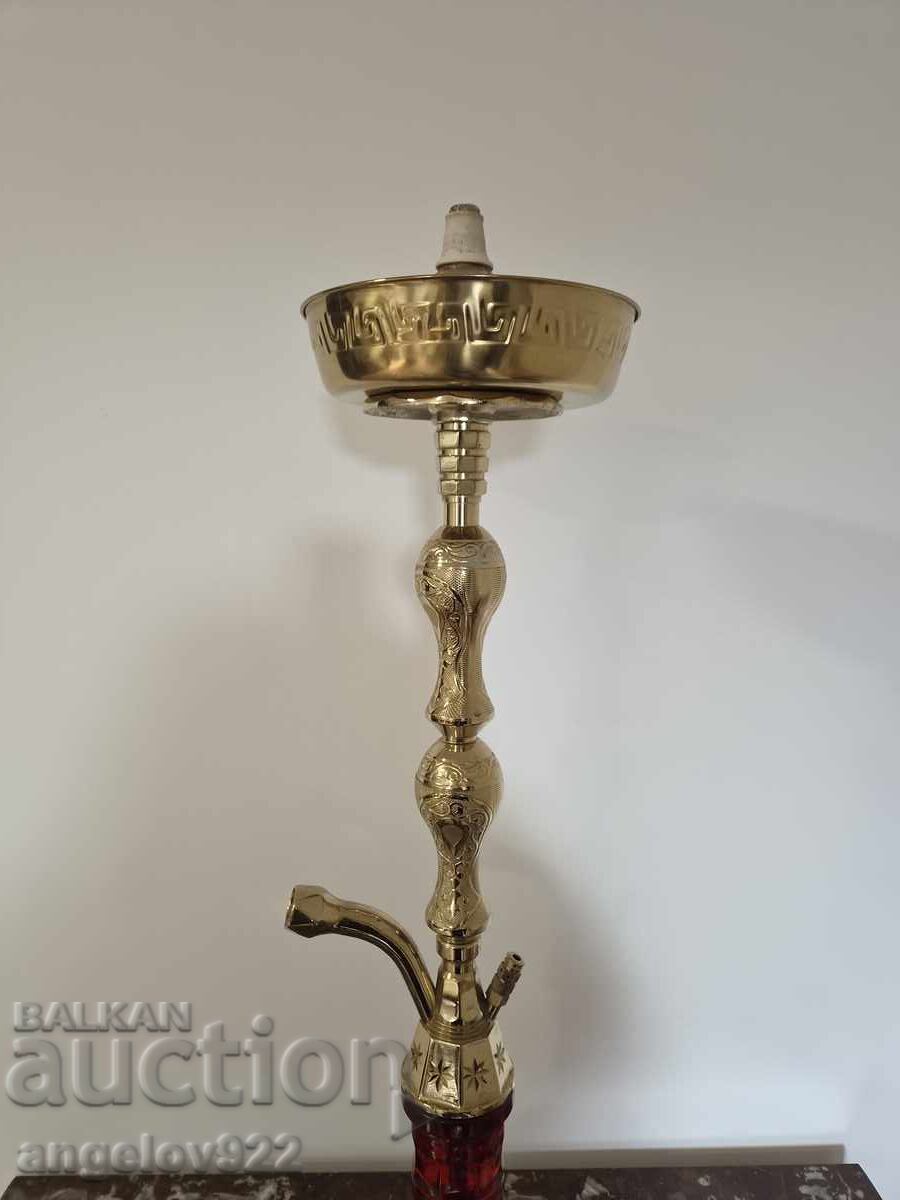 Δημοπρασία Μεγάλο vintage μπρούτζινο ναργιλέ!!!