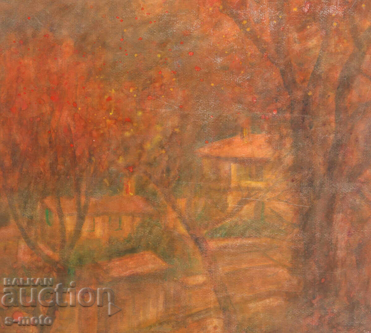 Стоян Домусчиев/ 1935 - 2021 акварел пейзаж - 5