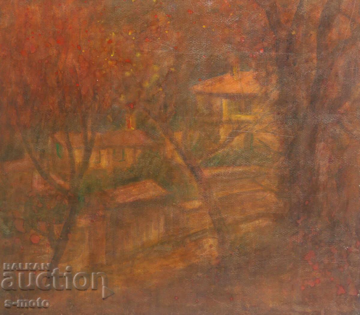 Стоян Домусчиев/ 1935 - 2021 акварел пейзаж - 6