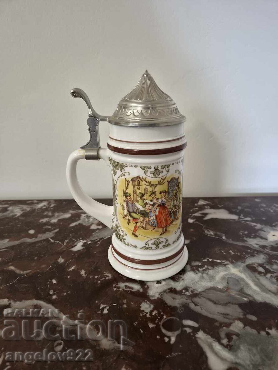 Vintage German Porcelain Beer Mug!!! - 5 Vintage German Porcelain Beer Mug!!! - 5