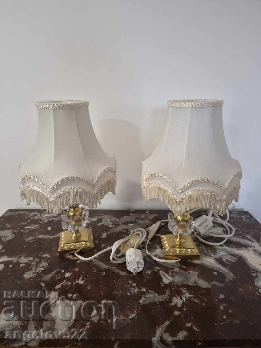 Delivery of Beautiful bronze and glass night lamps!!!