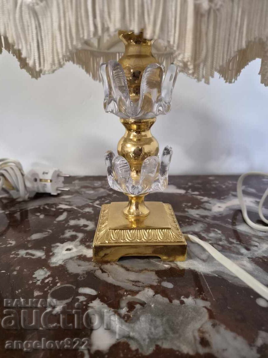 Beautiful bronze and glass night lamps!!! - 6