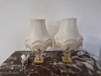 Όμορφα φωτιστικά νυκτός από μπρονζέ και γυαλί!!!