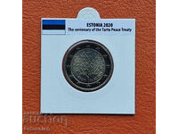 Estonia • 2 euro • 2020 • 100 de ani de la Tratatul de pace de la Tartu