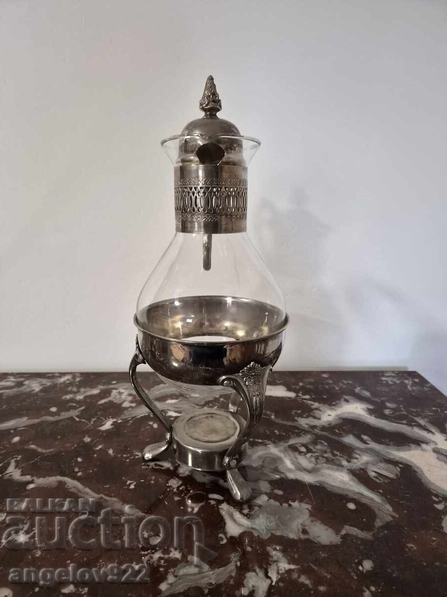 Sticlă de vin vintage cu accesorii metalice!!! cu preț € 5.50 | 10.76 BGN