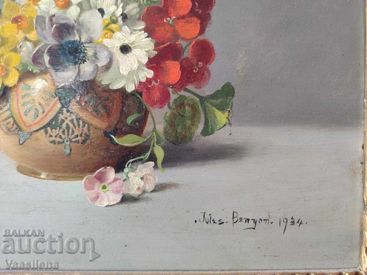 Licitație Jules Benyon natură statică