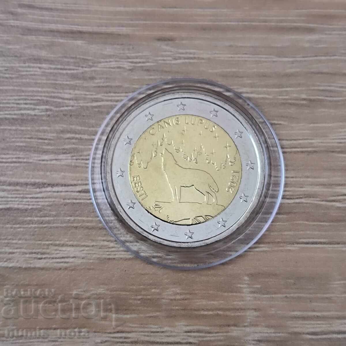 Εσθονία 2 ευρώ 2021 Λύκος