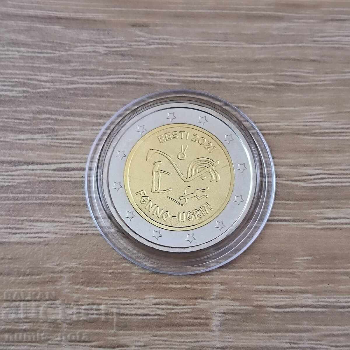 Εσθονία 2 ευρώ 2021 Φιννο-ουγγρικοί λαοί