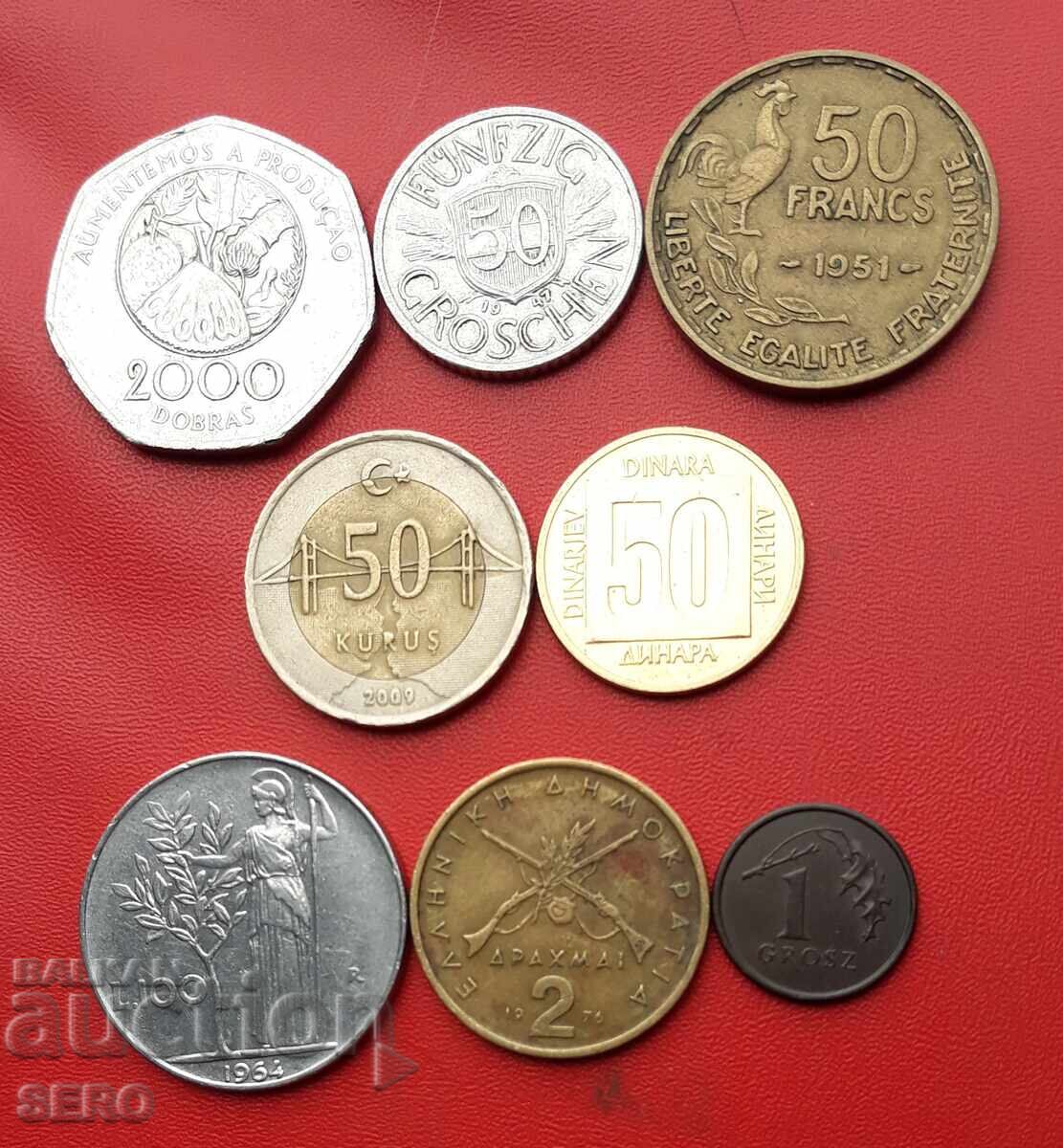 Mixed lot of 8 coins Mixed lot of 8 coins